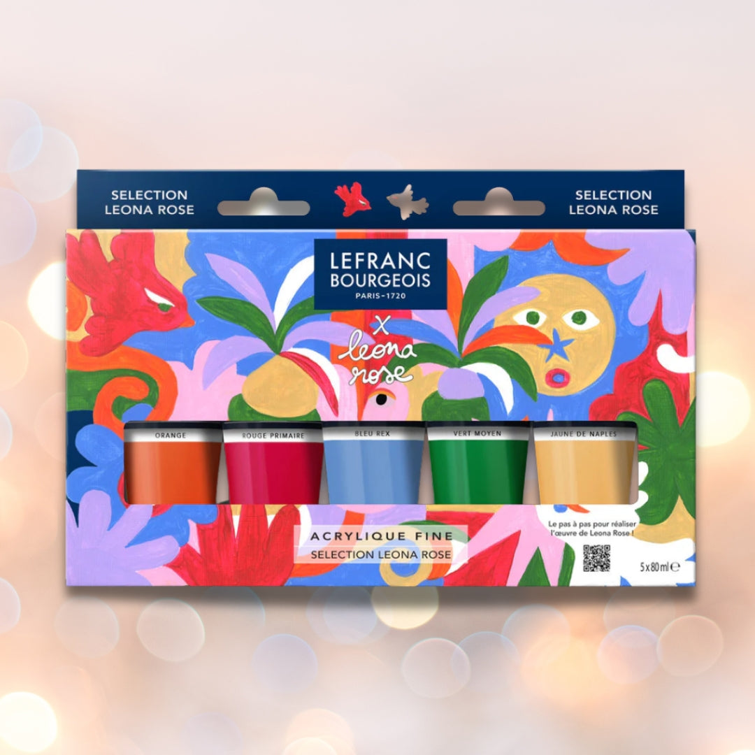 Gel Pailleté Lefranc Bourgeois - Lot De 6 Pots De 22 Ml - Couleurs Cristal, Or, Argent, Bleu, Rouge, Vert